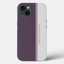 Modern Striped Purple & Grey Colour Block