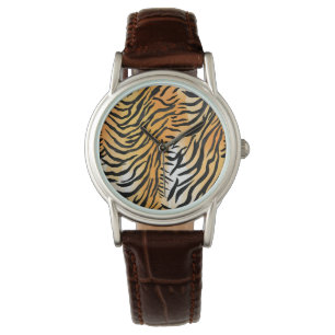 Modern Striped tiger skins Print big cats feline a Watch