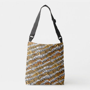 Modern Striped tiger skins Print wild animals wild Crossbody Bag