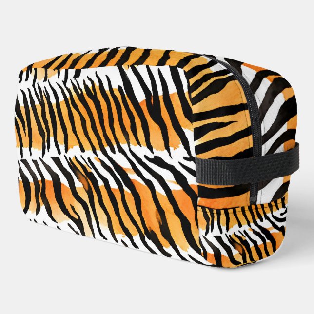 Modern Striped tiger skins Print wild animals wild Dopp Kit (Left Corner)