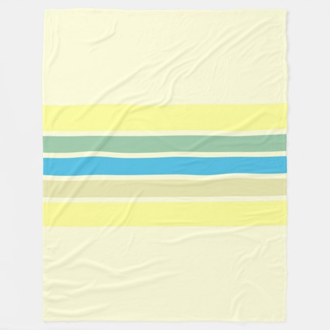 modern stripes art fleece blanket (Front)