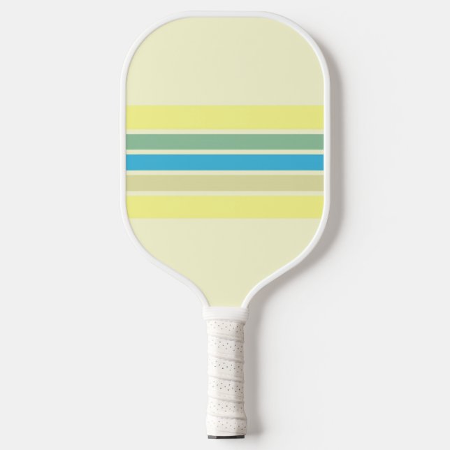 modern stripes art pickleball paddle (Front)