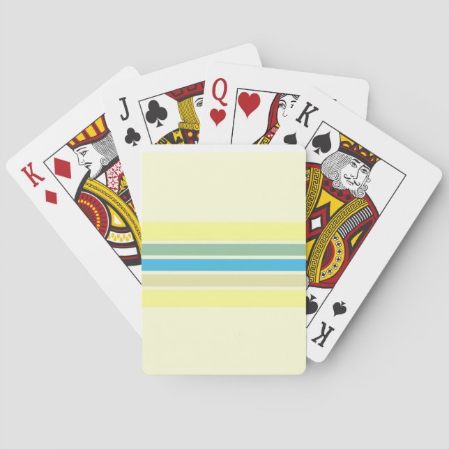 modern stripes art playing cards (Back)