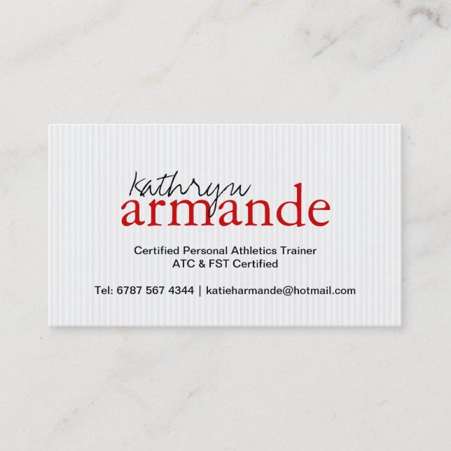 Modern Stripes Business Card (Front)