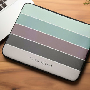 Modern Stripes Personalised Laptop Sleeve