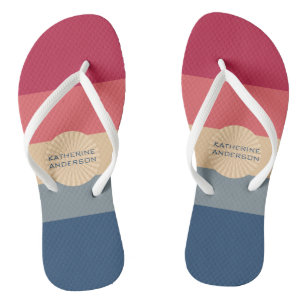 Modern Stripes-Sunset-Trendy Colours- Thongs
