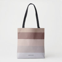 Modern Stripes with Monogram Beige Mauve
