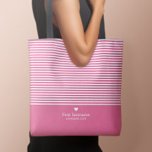 Modern Stripes with Upscale Heart Monogram