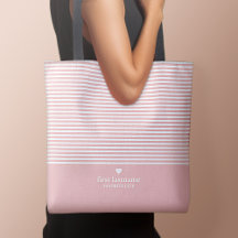 Modern Stripes with Upscale Heart Monogram