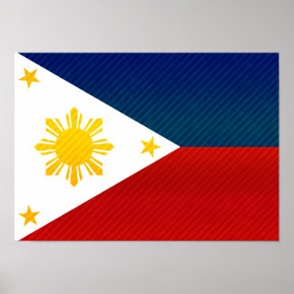 Modern Stripped Filipino flag Poster