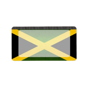 Modern Stripped Jamaican flag Label