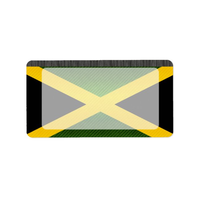 Modern Stripped Jamaican flag Label (Front)