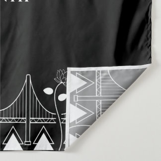 Modern Structural AAPI Heritage Table Runner Tapestry