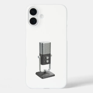 Modern studio microphone iPhone 16 plus case