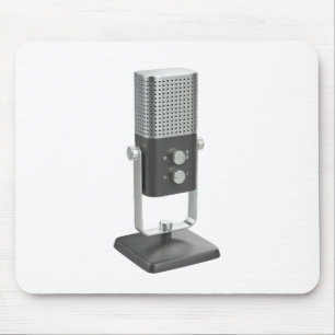Modern studio microphone mouse pad