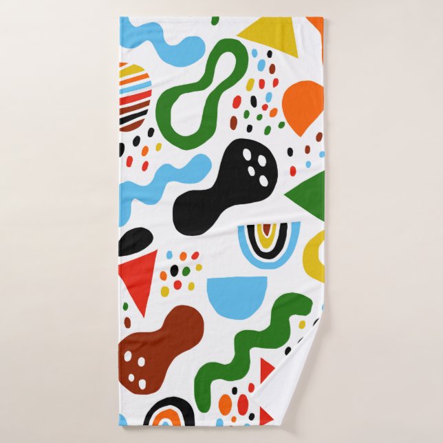 Modern style abstraction with composition made of  bath towel (Bath Towel)