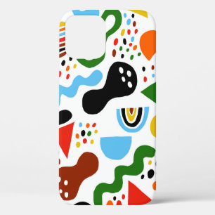 Modern style abstraction with composition made of iPhone 12 case