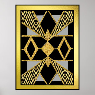Modern Style Art Deco Geometric Poster