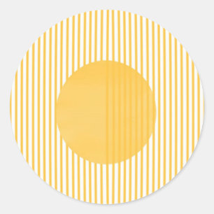 Modern style design art classic round sticker