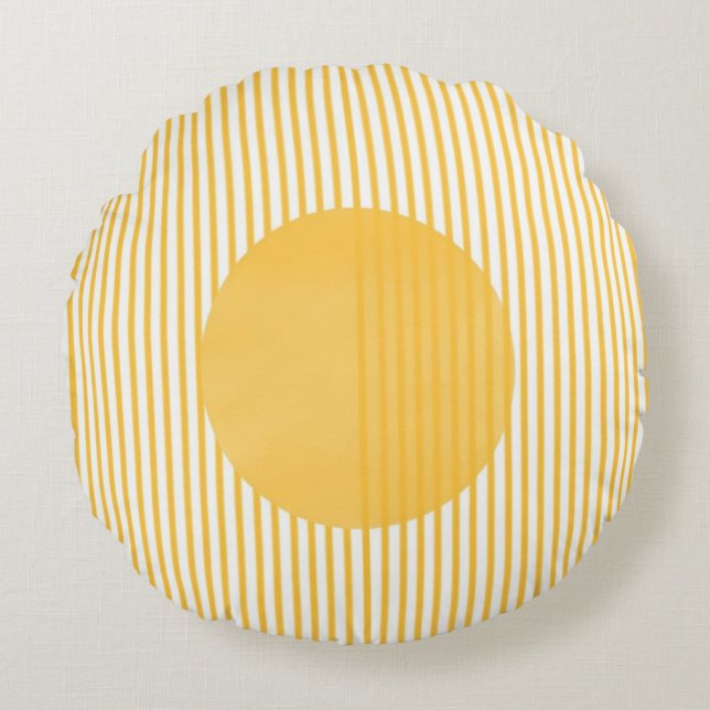 Modern style design art round cushion (Front)