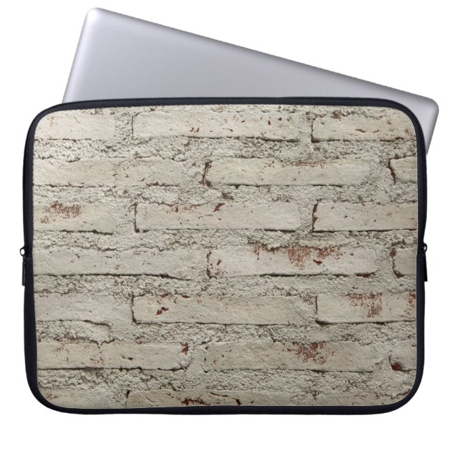 Modern style design decorative brick wall surface  laptop sleeve (Front)