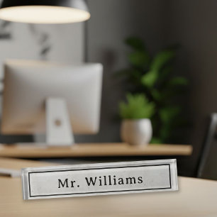 Modern style desk decoration, Office warming gift Nameplate