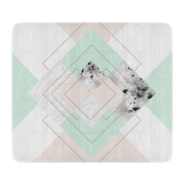 Modern Style Geometric Design Cutting Board (Front)