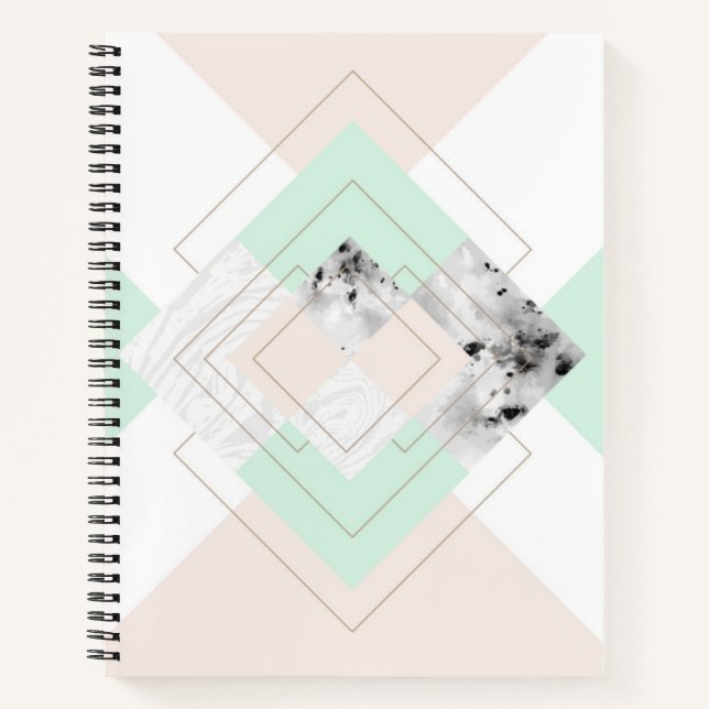 Modern Style Geometric Design Notebook (Front)