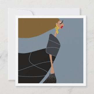 Modern Style Glam Fashion Art Card
