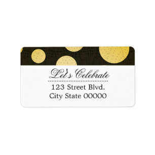 Modern Style Invitation Label