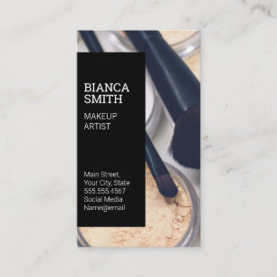 Modern Style Makeup Artist Business Card