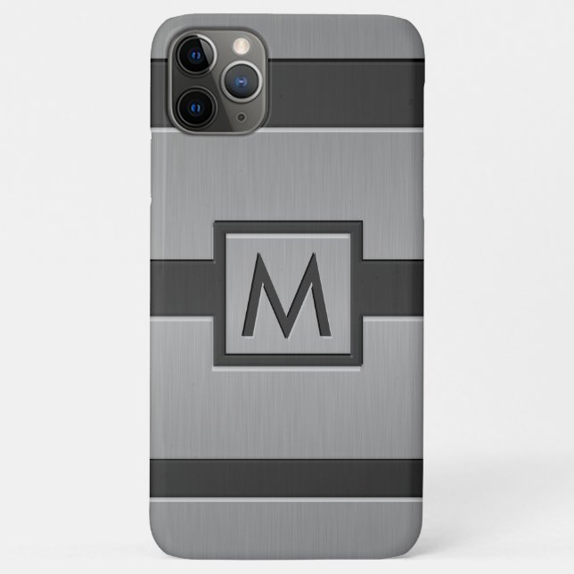 Modern Style Monogram Case-Mate iPhone Case (Back)