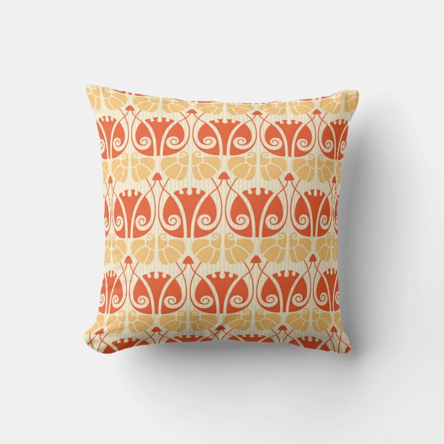 Modern Style Mushrooms: Trendy Pattern Cushion (Front)