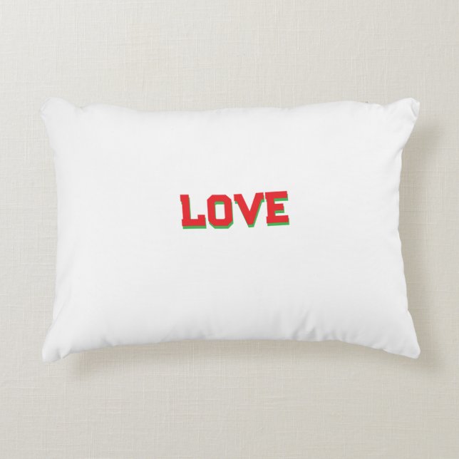 Modern Style Pillow Let's Live Love Home" (Front)