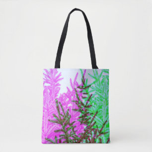 Modern Style Trees Abstract Tote Bag