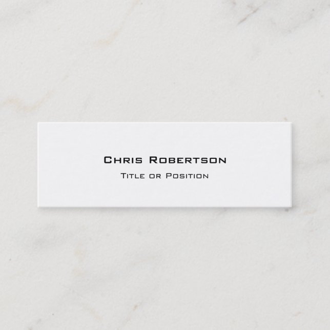 Modern Style Trendy Charming Professional Mini Business Card (Front)