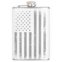 Modern Stylised Black USA Flag , Abstract