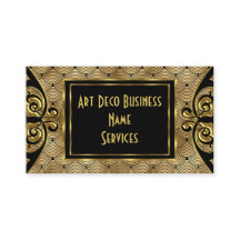 Modern Stylish Art Deco Gold Black 1930