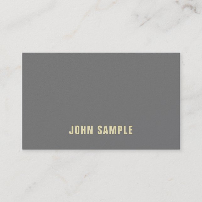 Modern Stylish Artistic Design Pearl Finish Luxury Business Card (Front)
