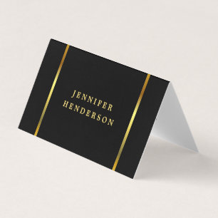 Modern stylish black and gold professional business card