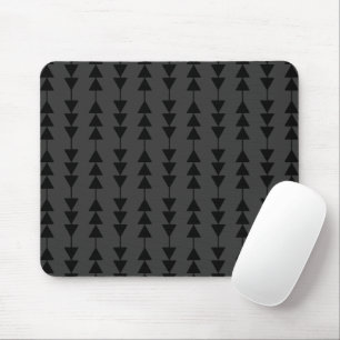 Modern & Stylish Black Hanging Triangles on Smoky Mouse Pad