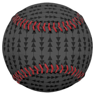 Modern & Stylish Black Hanging Triangles on Smoky Softball