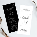Modern Stylish Black White Names Wedding Ceremony Program<br><div class="desc">*Part of a collection

Modern Stylish Black White Names Wedding Ceremony Program</div>