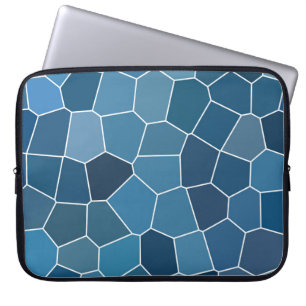 Modern Stylish Blue Pattern Laptop Sleeve