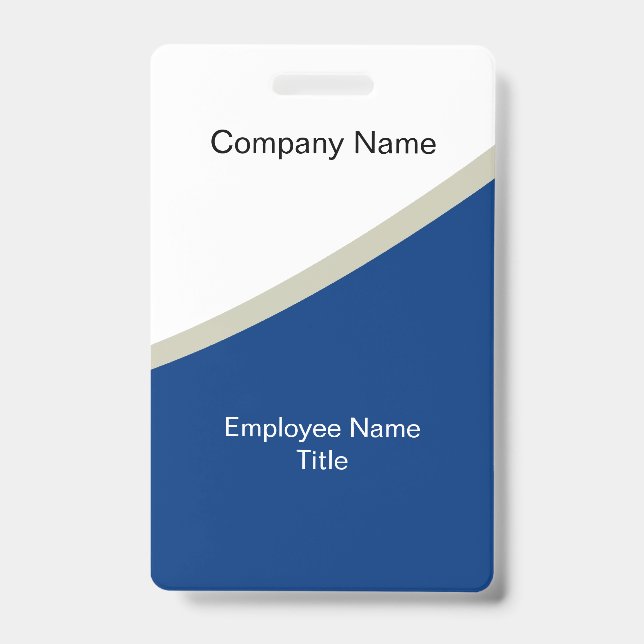 Modern Stylish Business Employee Badge Template ID Badge (Front)