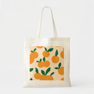 Modern Stylish Citrus Fruit Oranges Pattern Tote Bag