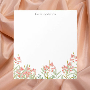 Modern Stylish Colourful Watercolor Floral Notepad