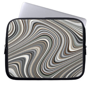 Modern Stylish Curvy Abstract Pattern Laptop Sleeve