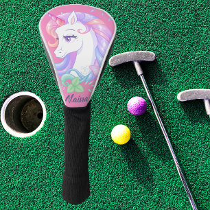 Modern Stylish Cute Unicorn Golf Head Cover