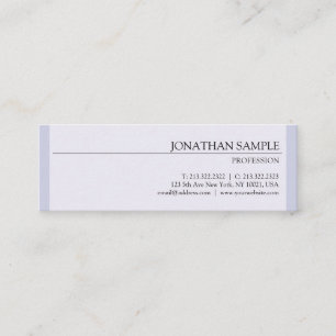 Modern Stylish Design Glamour Plain Professional Mini Business Card